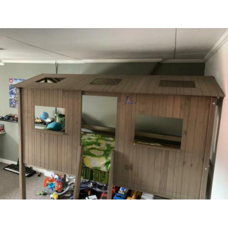 Boomhutbed Charlie 90x200 hout zonder matras