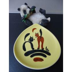 Bonbonschaaltje Kwatta, met katten, jaren 60/70