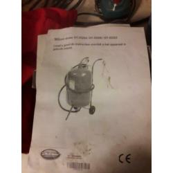 straalketel 45ltr + 50kg grit en extra toebehoren. NIEUW
