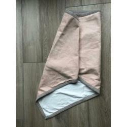 Stolt! Sjaal nieuw roze glitter met wit
