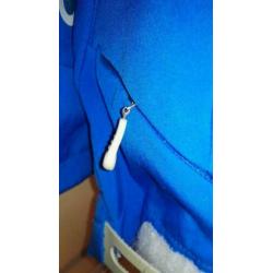 Blauwe softshell ski-jas mt 42 dames Ademend Windstopper