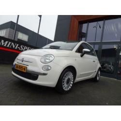 Fiat 500 1.2 Lounge aut/bruin leer/pano/topstaat