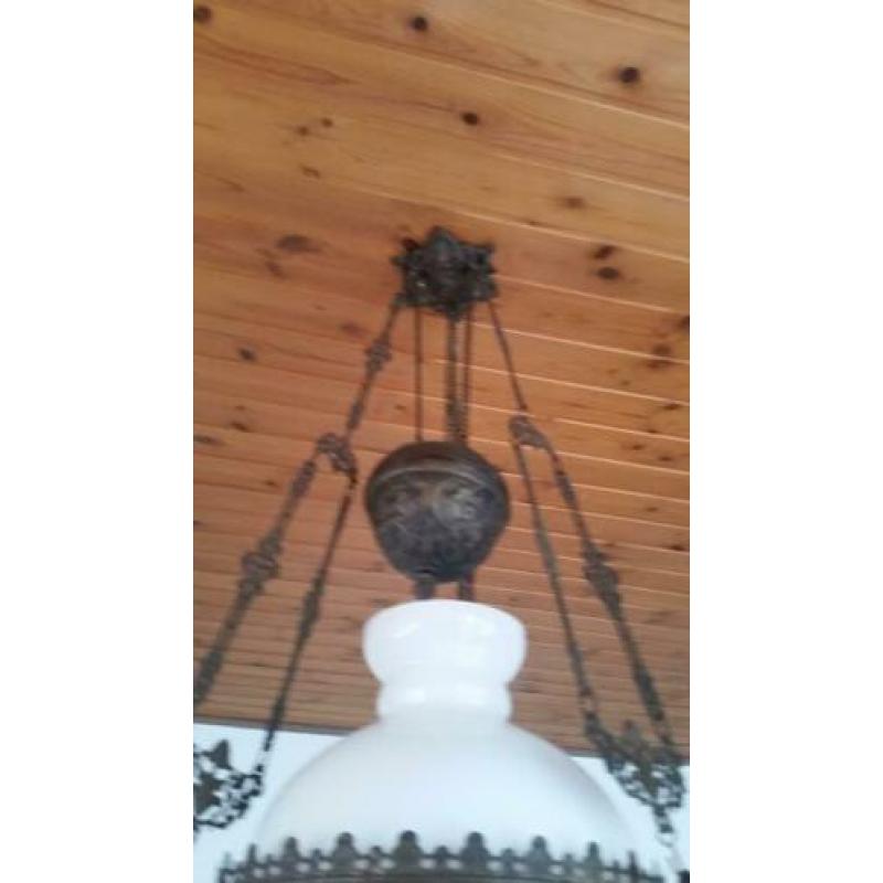 Schipperslamp in originele staat. Met lont. Niet omgebouwd