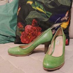 Cellini Linden groene pumps echt leer maat 41