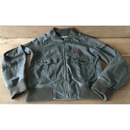 Bien Blue army jacket The Sting maat 38 zgan Jas legergroen
