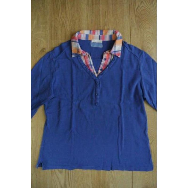 charles voegel shirtje met kraag 38 licht blauw geruit