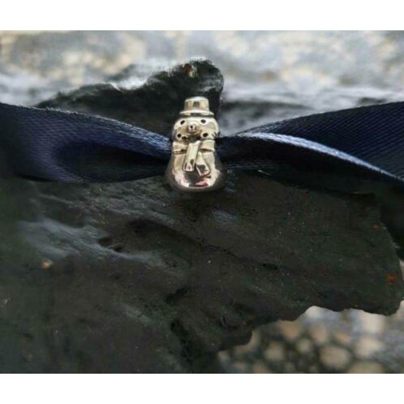 Origineel Pandora bedel zilver Snowman nieuw
