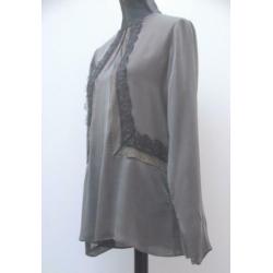 SCHUMACHER zijden top maat 4 / L (taupe/nude)