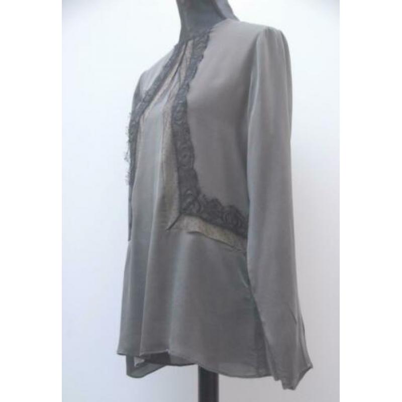 SCHUMACHER zijden top maat 4 / L (taupe/nude)