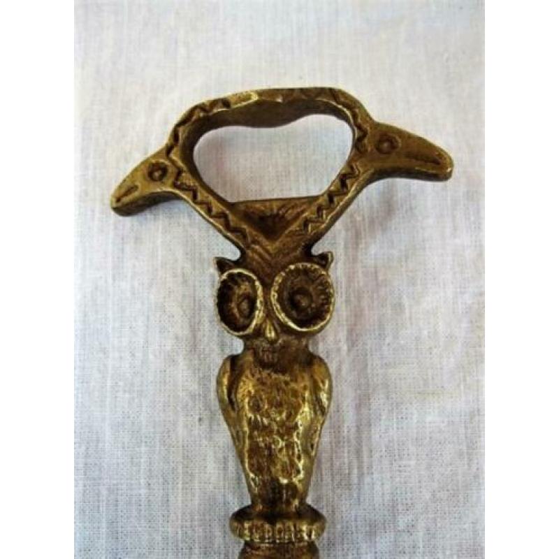 Vienna Wiener Bronze kurkentrekker / opener met uil - Franz