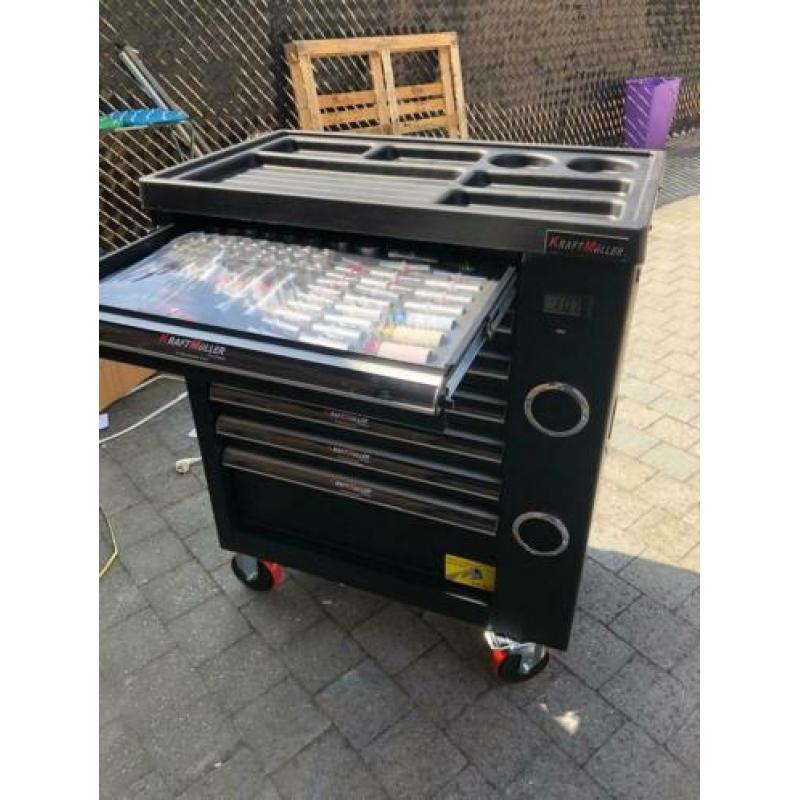 NIEUW Gereedschapswagen met BLUETOOTH duits 600 delig 7 lade