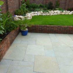 mediterraanse terrastegels Castle Stone Yellow wildverband
