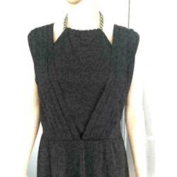 B1469 Nieuw: GUESS: zwart jurkje jurk maat 40=M