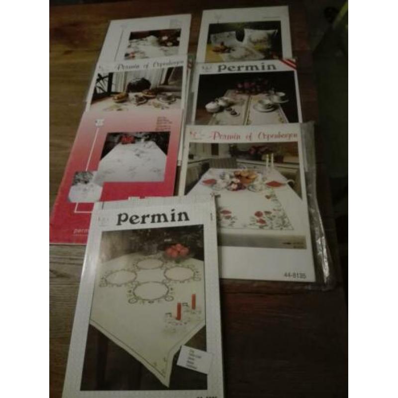 boeken kruissteek permin nap loper kerst broche
