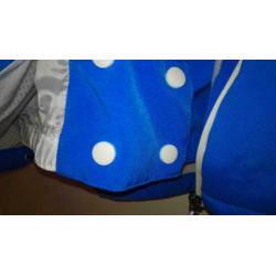Blauwe softshell ski-jas mt 42 dames Ademend Windstopper
