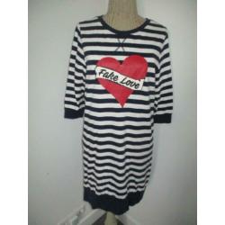 Leuke streep jurk van NIKKIE Maat 42 / XL