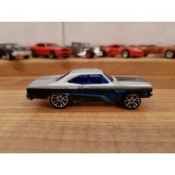Hotwheels '70 Plymouth Roadrunner Grijs - Zwart