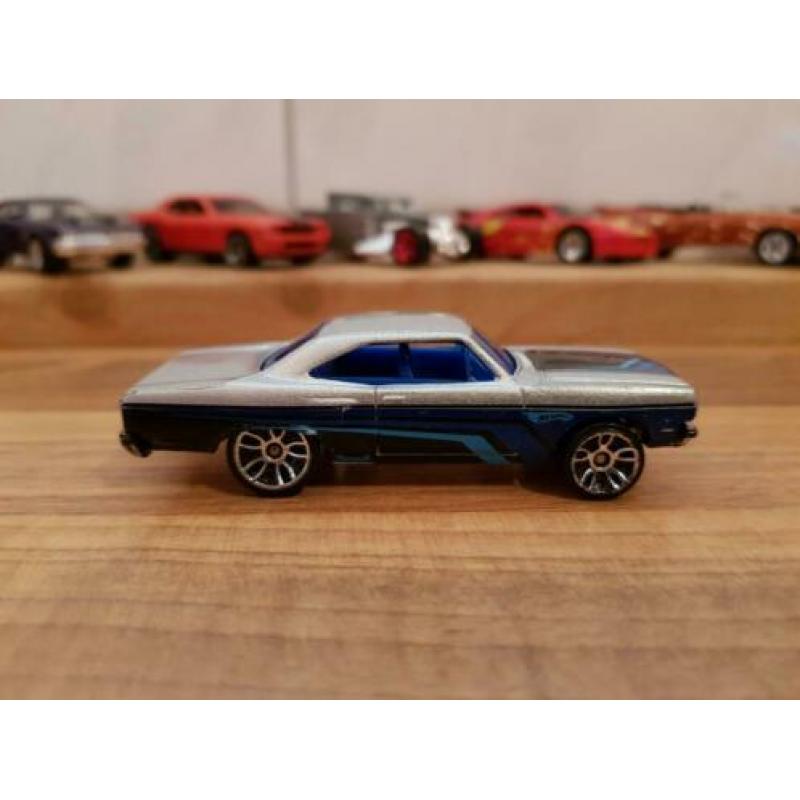 Hotwheels '70 Plymouth Roadrunner Grijs - Zwart