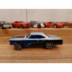 Hotwheels '70 Plymouth Roadrunner Grijs - Zwart