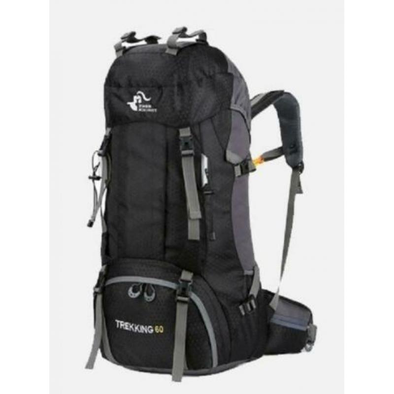 Backpack 60 liter - Rugzak - Lichtgewicht Blauw en Zwart