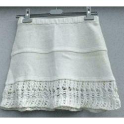 ZARA creme katoenen rok mt M