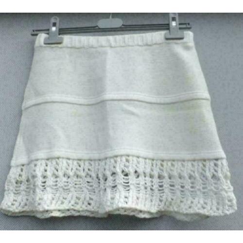 ZARA creme katoenen rok mt M