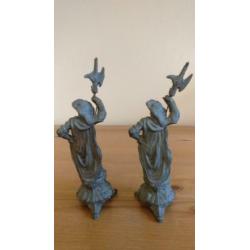 Beelden Spaanse bezetters soldaten, tin of zink, ca. 1925