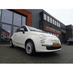 Fiat 500 1.2 Lounge aut/bruin leer/pano/topstaat