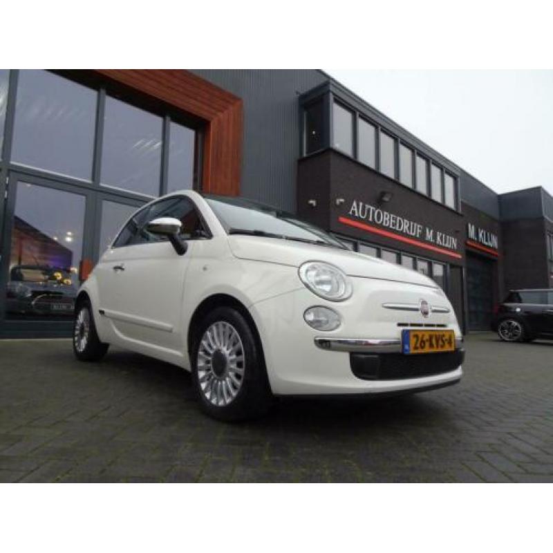 Fiat 500 1.2 Lounge aut/bruin leer/pano/topstaat