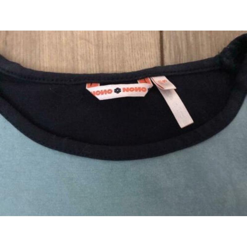 Prachtige Nono longsleeve donkerblauw vogel maat 116