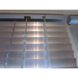Horizontale jaloezieën aluminium zilverkleur 80x130 4 stuks