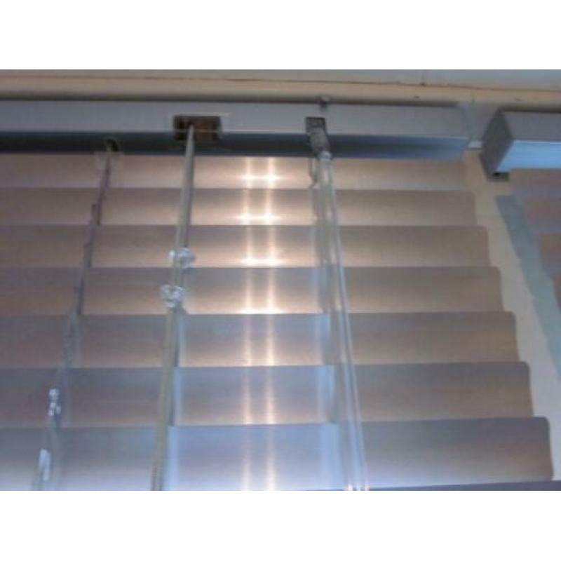 Horizontale jaloezieën aluminium zilverkleur 80x130 4 stuks