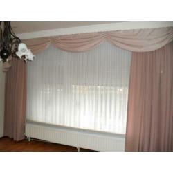 Prachtige Overgordijnen met Draperie.