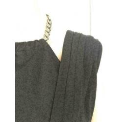 B1469 Nieuw: GUESS: zwart jurkje jurk maat 40=M