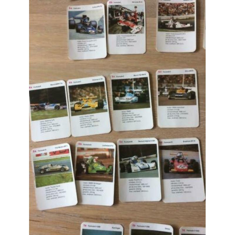 Vintage Formule Racewagen kwartet 60'er jaren