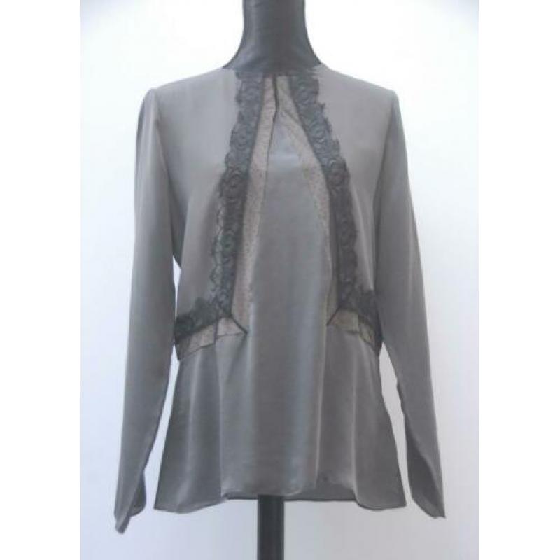 SCHUMACHER zijden top maat 4 / L (taupe/nude)