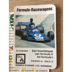 Vintage Formule Racewagen kwartet 60'er jaren