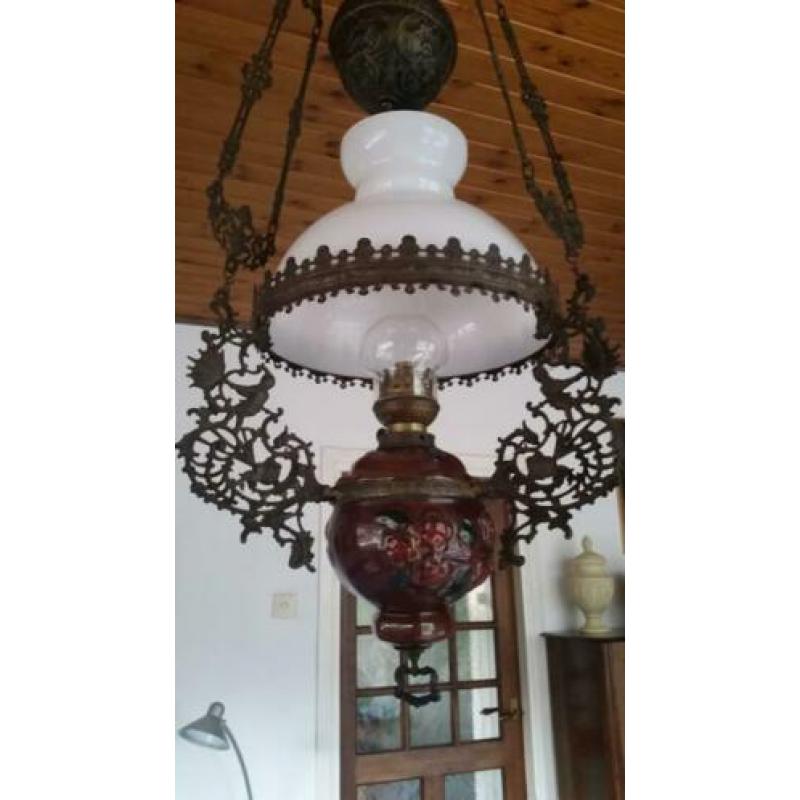 Schipperslamp in originele staat. Met lont. Niet omgebouwd