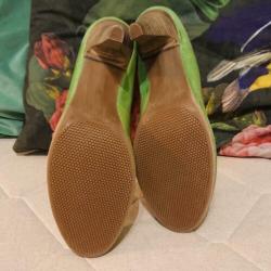 Cellini Linden groene pumps echt leer maat 41