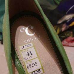 Cellini Linden groene pumps echt leer maat 41