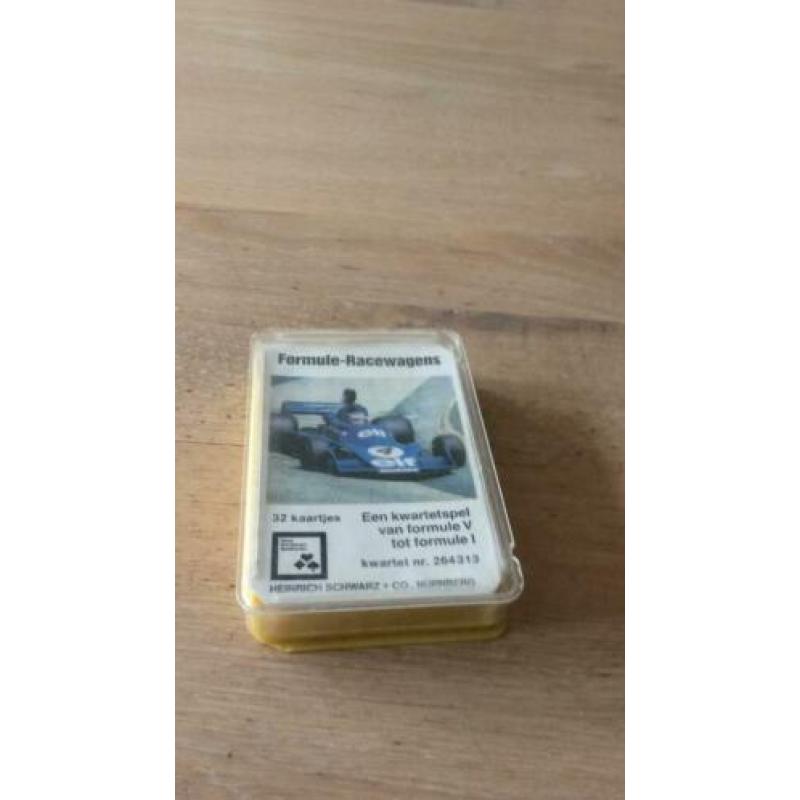 Vintage Formule Racewagen kwartet 60'er jaren