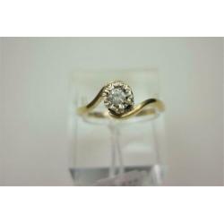 Ring goud met 0.10K diamant / Z6269
