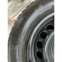 Set winterbanden/stalen velgen voor Renault Clio/Captur