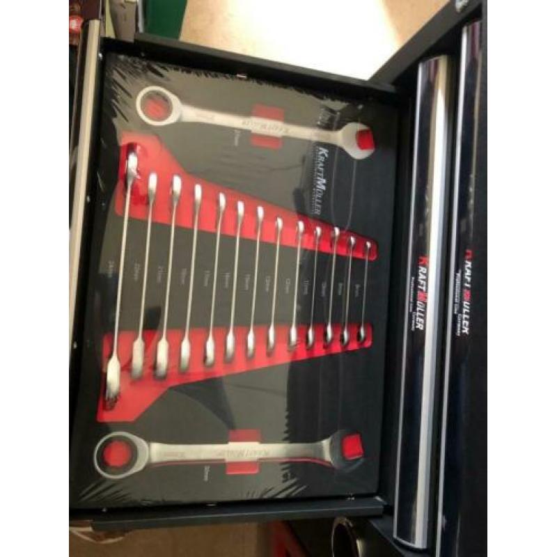 NIEUW Gereedschapswagen met BLUETOOTH duits 600 delig 7 lade