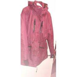 Skijas/ winterjas/ zwangerschapsjas bordeaux rood