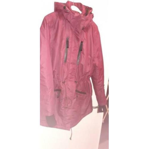 Skijas/ winterjas/ zwangerschapsjas bordeaux rood