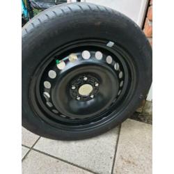 Reserveband en velg (Michelin) maat 205-55