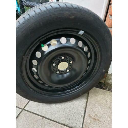 Reserveband en velg (Michelin) maat 205-55