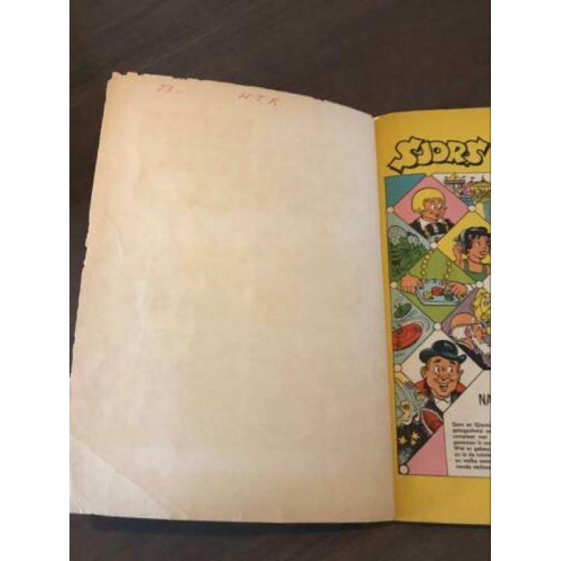 Sjors en Sjimmie Naar de Pintoplaneet oud strip boek vintage