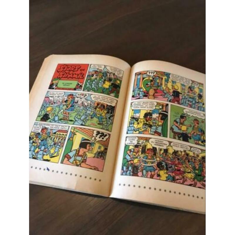 Sjors en Sjimmie Naar de Pintoplaneet oud strip boek vintage